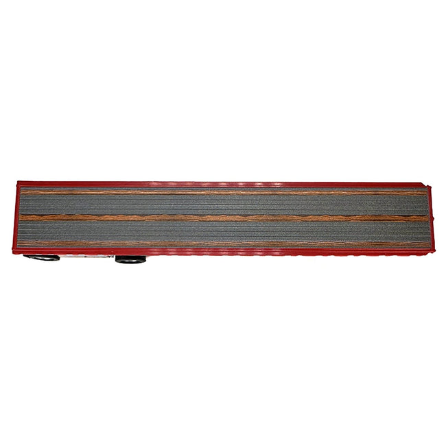 High Boy Spread Axle Flatbed Trailer Red 1/87 (HO) Plastic Model Car by HO Logistics-HO Logistics Replicas-ModelCars.com