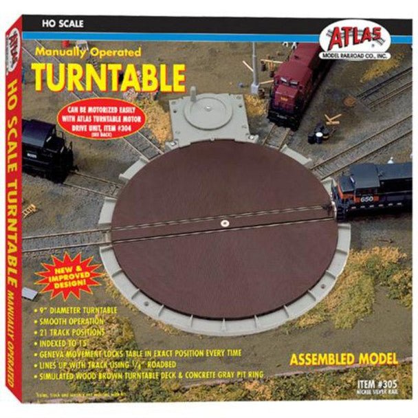 HO 21 STALL TURNTABLE - Atlas Track - ModelCars.com