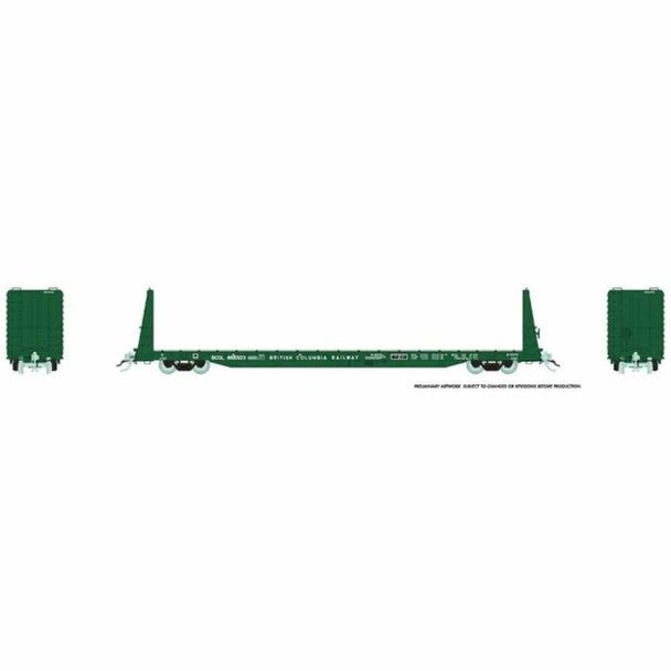 HO BCR FLATCAR GREEN 6PK - Rapido - ModelCars.com