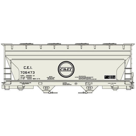 HO C&EI ACF COVER HOP - Accurail - ModelCars.com