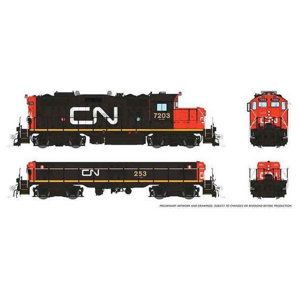HO CN GP9RM M+S 7203+253 - Rapido - ModelCars.com