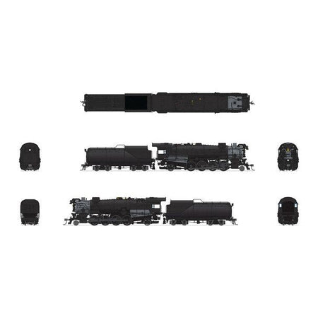 HO C&O K - 2 MIKADO UNLETTR - Broadway Ltd - ModelCars.com