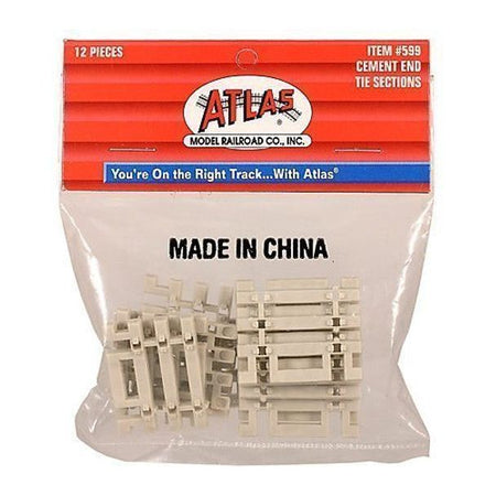 HO CONCRETE TIE 3" END - SN - Atlas Track - ModelCars.com