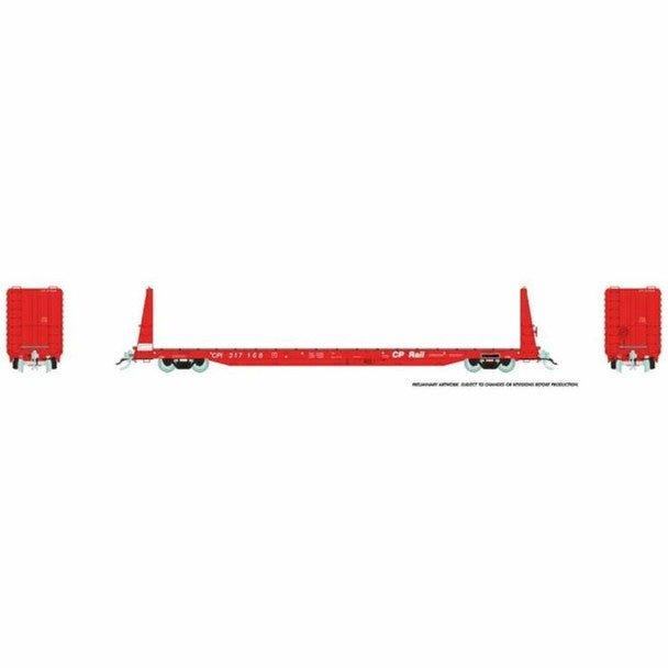 HO CP RAIL FLATCAR RED SN - Rapido - ModelCars.com