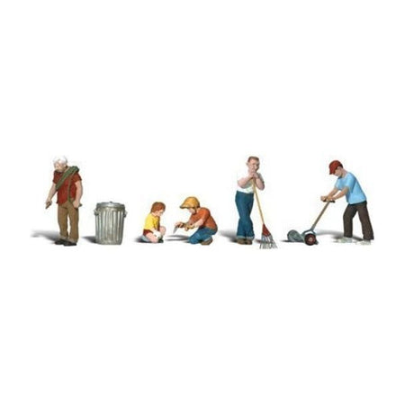 HO LAWN WORKERS - WOODLAND SCENICS - ModelCars.com