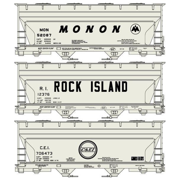 HO MIDWEST ACF HOP 3 CARS - Accurail - ModelCars.com
