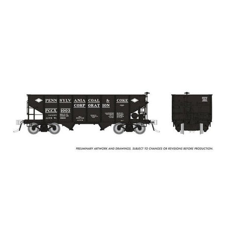 HO PRR 2BAY HOP C&C 3/PK - Rapido - ModelCars.com