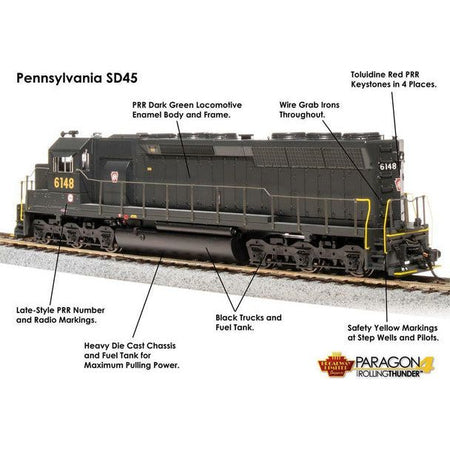 HO PRR EMD SD45 6148 - Broadway Ltd - ModelCars.com
