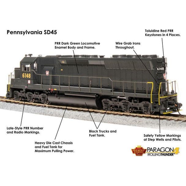 HO PRR EMD SD45 6148 - Broadway Ltd - ModelCars.com