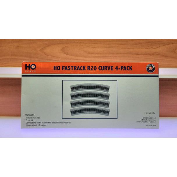 HO R20 CURVE FASTRACK 4PK - Lionel - ModelCars.com