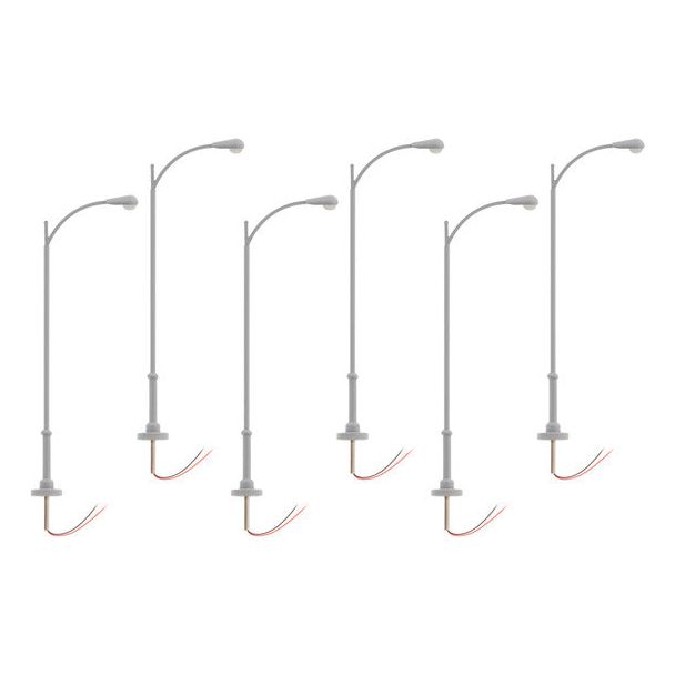 HO SGL LAMP EXT POLE 6PK - Lionel - ModelCars.com