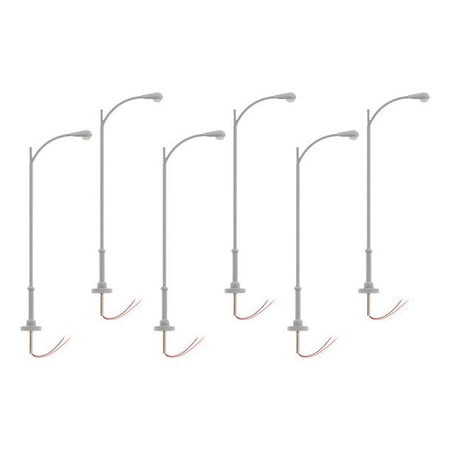 HO SGL LAMP EXT POLE 6PK - Lionel - ModelCars.com
