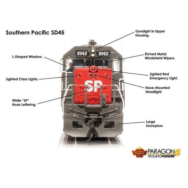 HO SP EMD SD45 8955 - Broadway Ltd - ModelCars.com