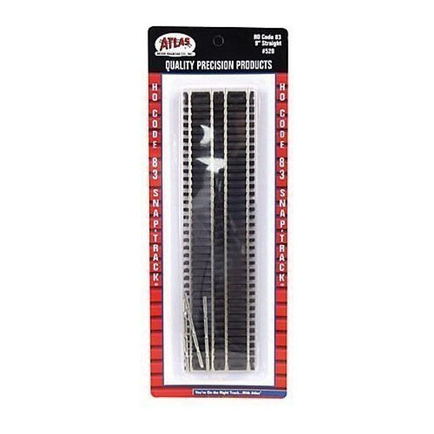 HO STRAIGHT 6PCS./CARD - Atlas Track - ModelCars.com