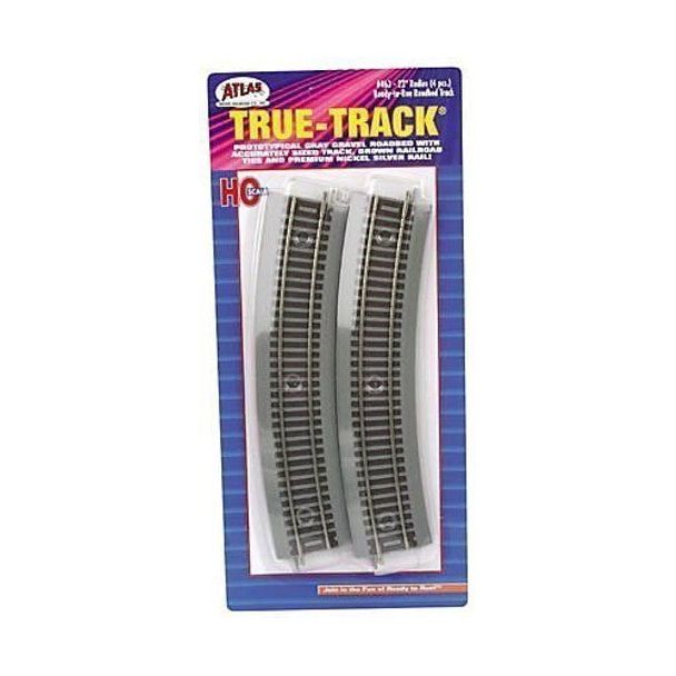HO TT 22" RADIUS 4PK - Atlas Track - ModelCars.com
