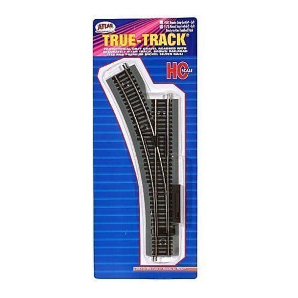 HO TT LEFT MANUAL SWITCH - Atlas Track - ModelCars.com