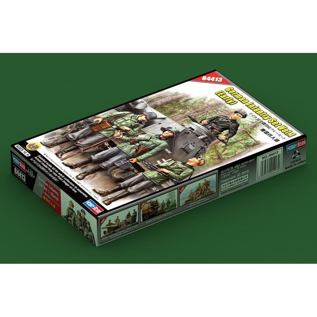 Hobby Boss 1/35 German Infantry Set Vol.1 (Early) 84413-Hobby Boss-ModelCars.com
