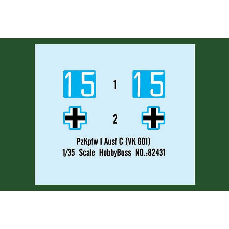 Hobby Boss 1/35 PzKpfw I Ausf C (VK 601) 82431 - Heartland - ModelCars.com