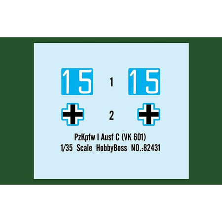 Hobby Boss 1/35 PzKpfw I Ausf C (VK 601) 82431 - Heartland - ModelCars.com