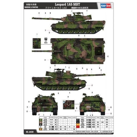 Hobby Boss 1/35 scale Bundeswehr Leopard 1 A5 - Heartland - ModelCars.com