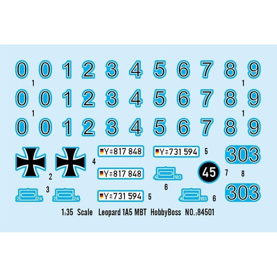 Hobby Boss 1/35 scale Bundeswehr Leopard 1 A5 - Heartland - ModelCars.com