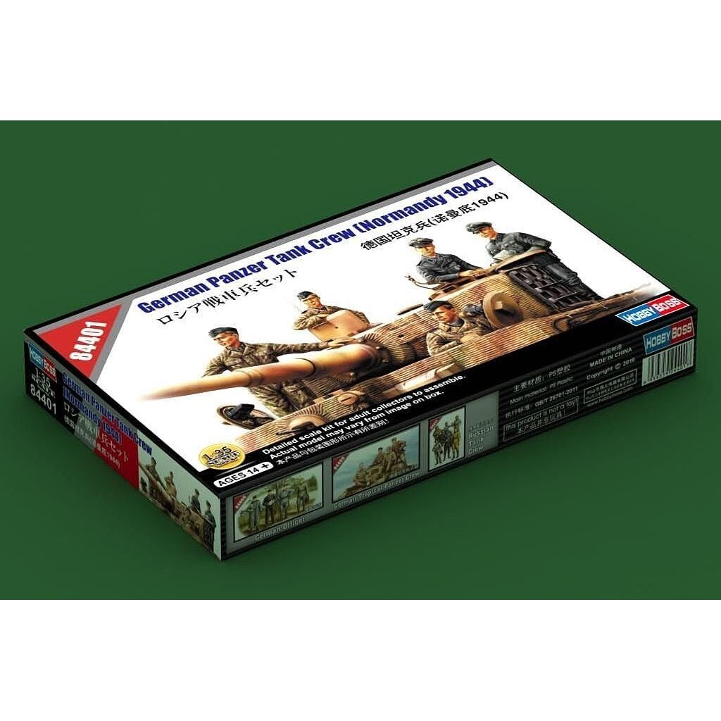 Hobby Boss 1/35 scale German Panzer Tank Crew (Normandy 1944)-Hobby Boss-ModelCars.com