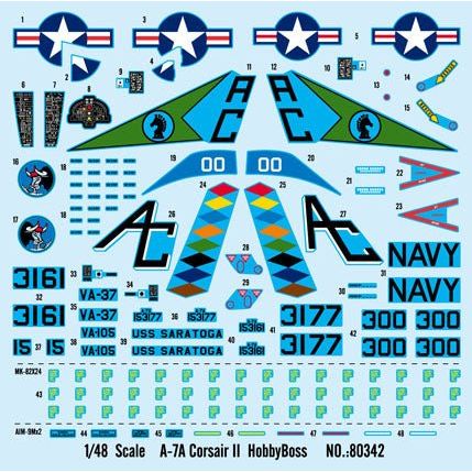 Hobby Boss 1/48 A-7A Corsair II 80342-Hobby Boss-ModelCars.com