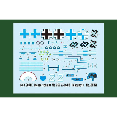 Hobby Boss 1/48 Me 262 A - 1a/U3 80371 - Heartland - ModelCars.com