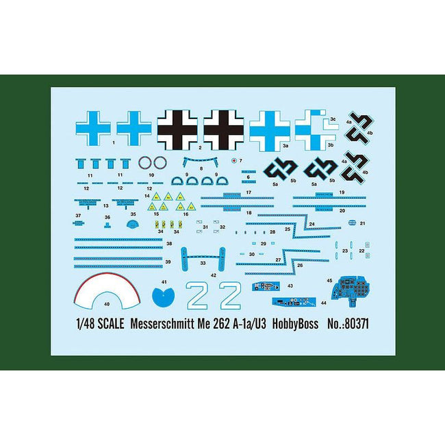 Hobby Boss 1/48 Me 262 A - 1a/U3 80371 - Heartland - ModelCars.com