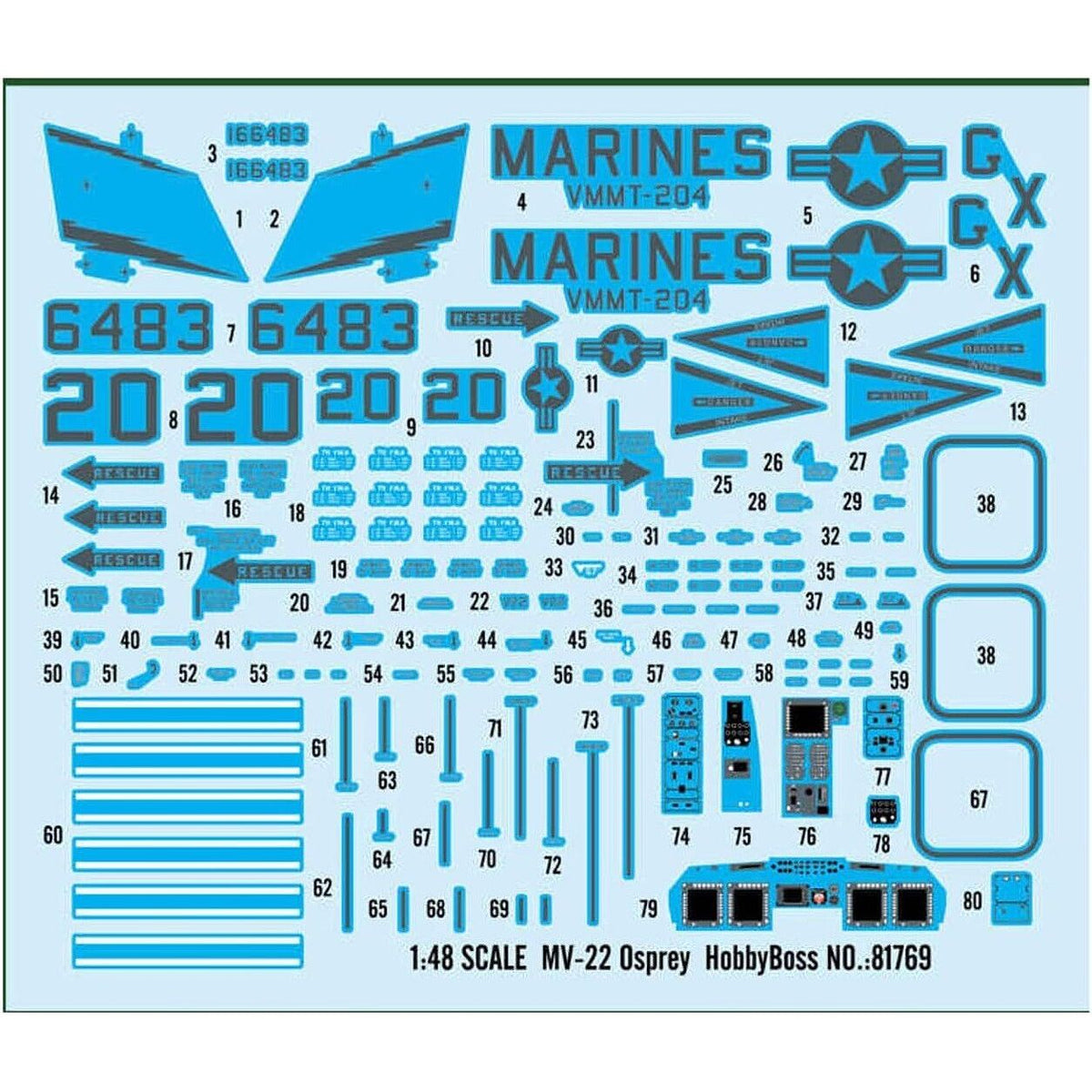 Hobby Boss 1/48 scale MV - 22 Osprey - Heartland - ModelCars.com