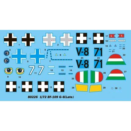 Hobby Boss 1/72 Bf109 G-6 (late) 80226-Hobby Boss-ModelCars.com