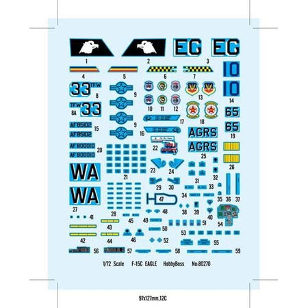 Hobby Boss 1/72 F - 15C Eagle Fighter 80270 - Heartland - ModelCars.com