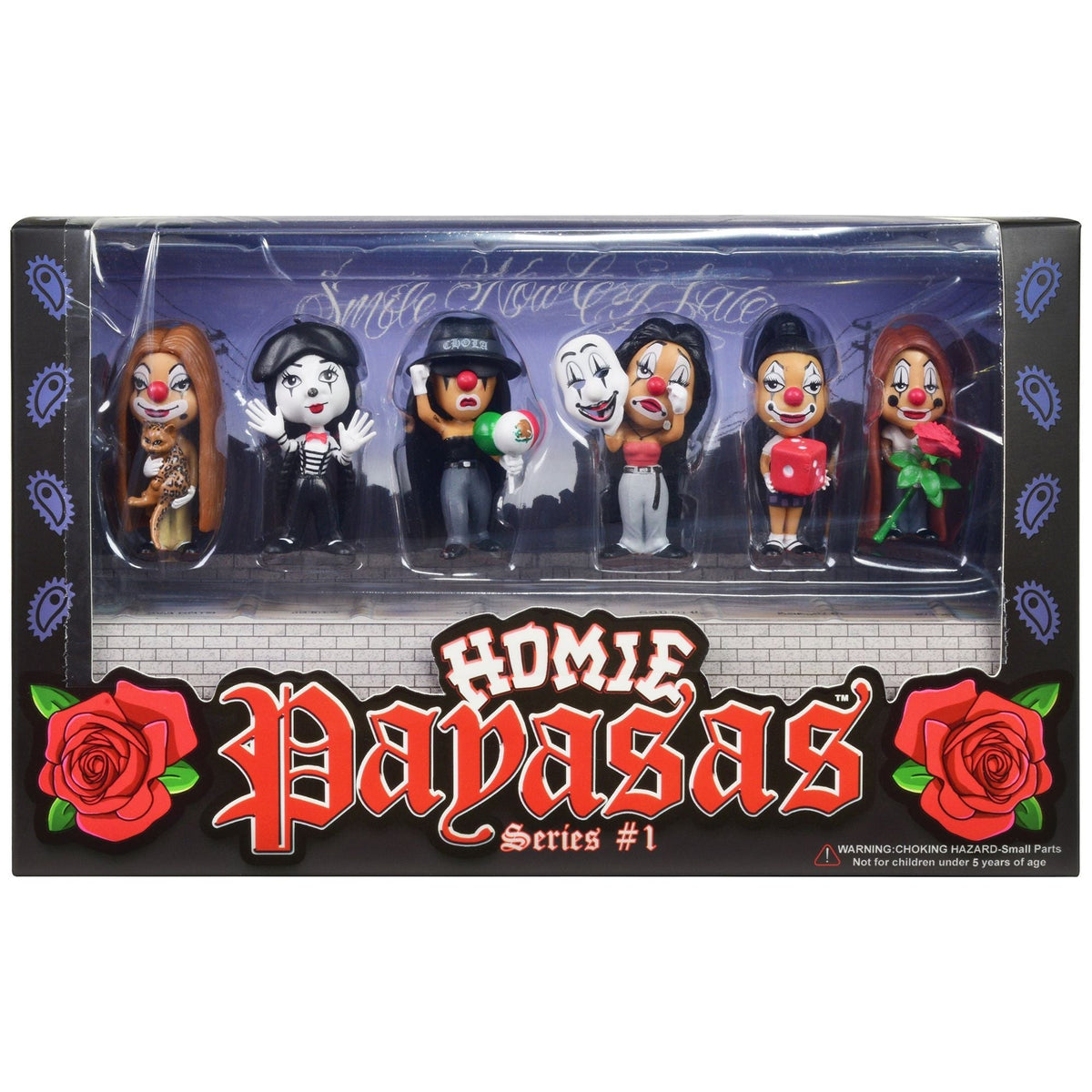 "Homie Payasas" Series 1 2-Inch Figures Set of 6 Pieces by Homies-Homies-ModelCars.com