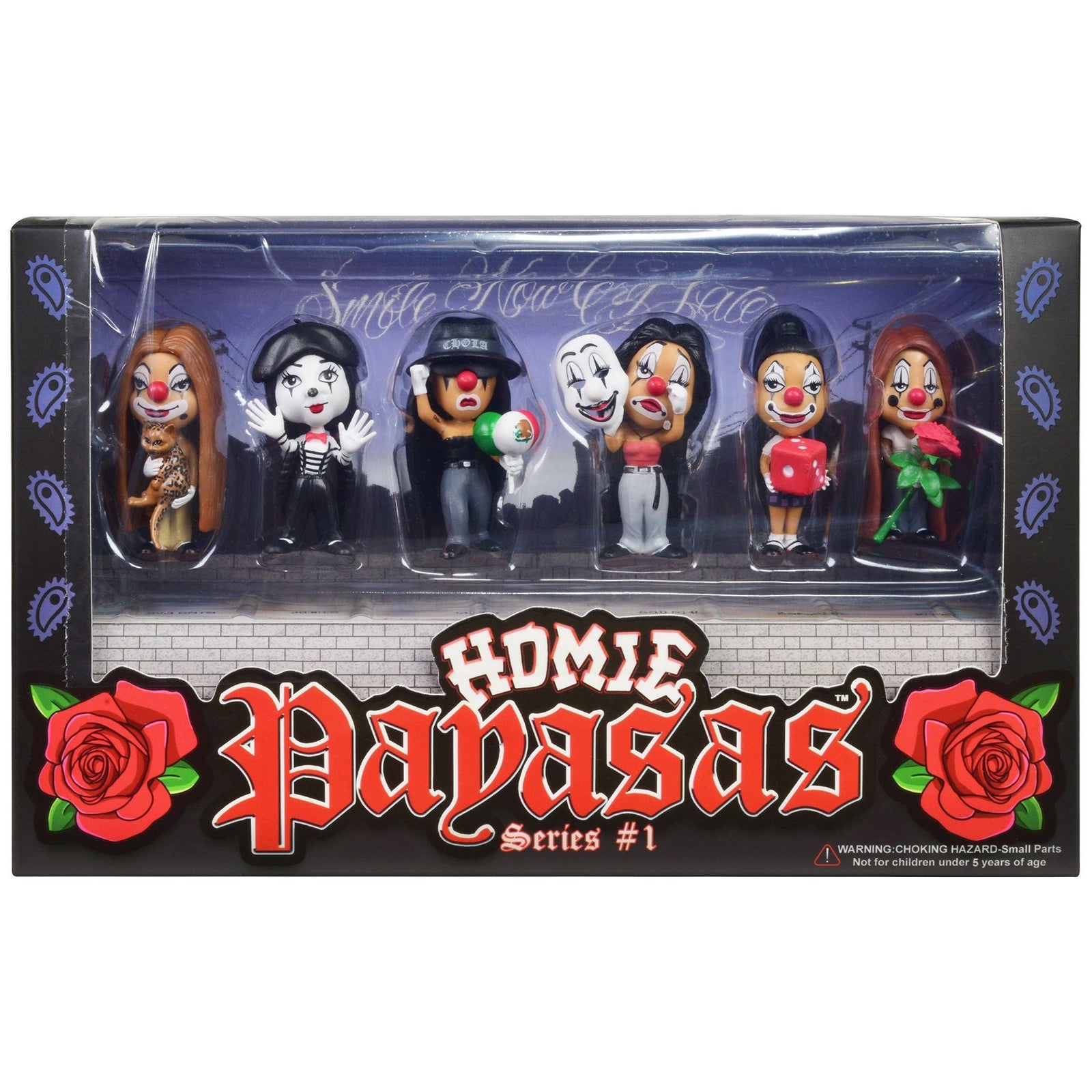 "Homie Payasas" Series 1 2 - Inch Figures Set of 6 Pieces by Homies - Homies - ModelCars.com