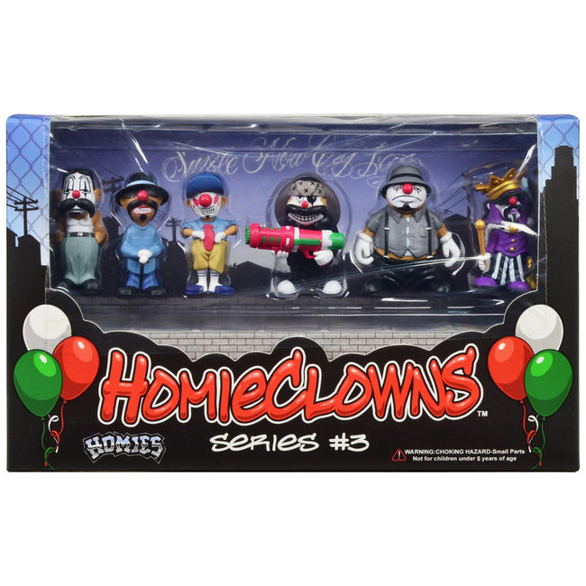 "HomieClowns" Series 3 2-Inch Figures Set of 6 Pieces by Homies-Homies-ModelCars.com