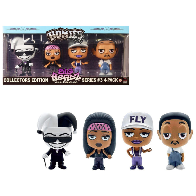 "Homies Big Headz" Series 3 Collector's Edition 4-Pack of Figures by Homies-Homies-ModelCars.com