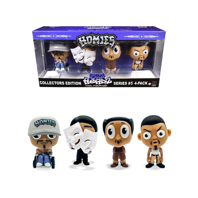"Homies Big Headz" Series 5 Collector's Edition 4-Pack of Figures by Homies-Homies-ModelCars.com