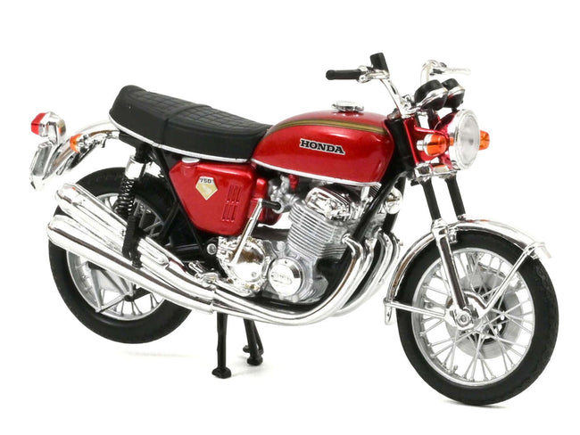 Honda CB750 Motorcycle Red Metallic 1/18 Diecast Model by Norev-Norev-ModelCars.com