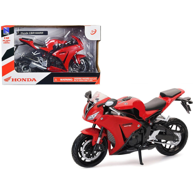 Honda CBR 1000RR Motorcycle Red and Black 1/12 Diecast Model by New Ray - New Ray - ModelCars.com