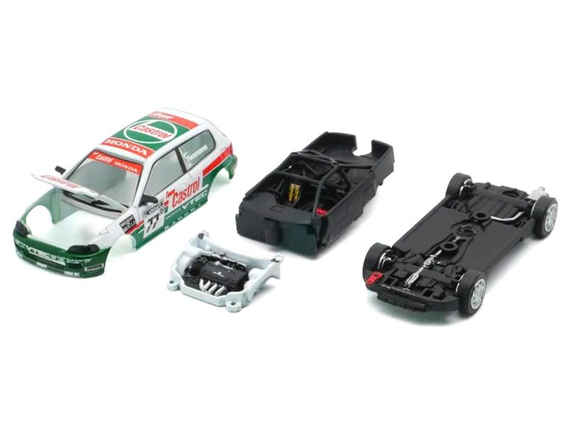Honda Civic EG6 RHD (Right Hand Drive) 77 Team Castrol "National Saloon Car Cup" (1993) 1/64 Diecast Model Car by BM Creations-BM Creations-ModelCars.com