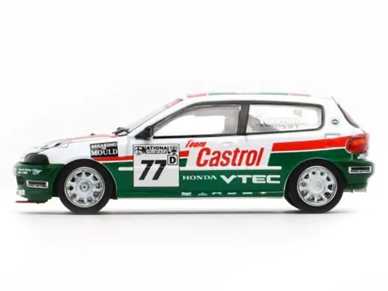 Honda Civic EG6 RHD (Right Hand Drive) 77 Team Castrol "National Saloon Car Cup" (1993) 1/64 Diecast Model Car by BM Creations-BM Creations-ModelCars.com