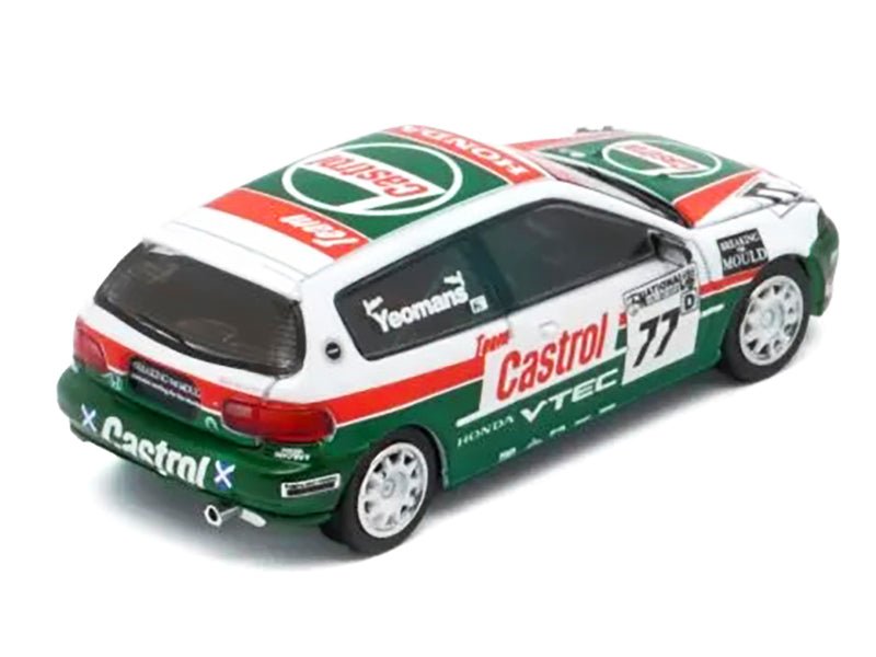 Honda Civic EG6 RHD (Right Hand Drive) 77 Team Castrol "National Saloon Car Cup" (1993) 1/64 Diecast Model Car by BM Creations-BM Creations-ModelCars.com