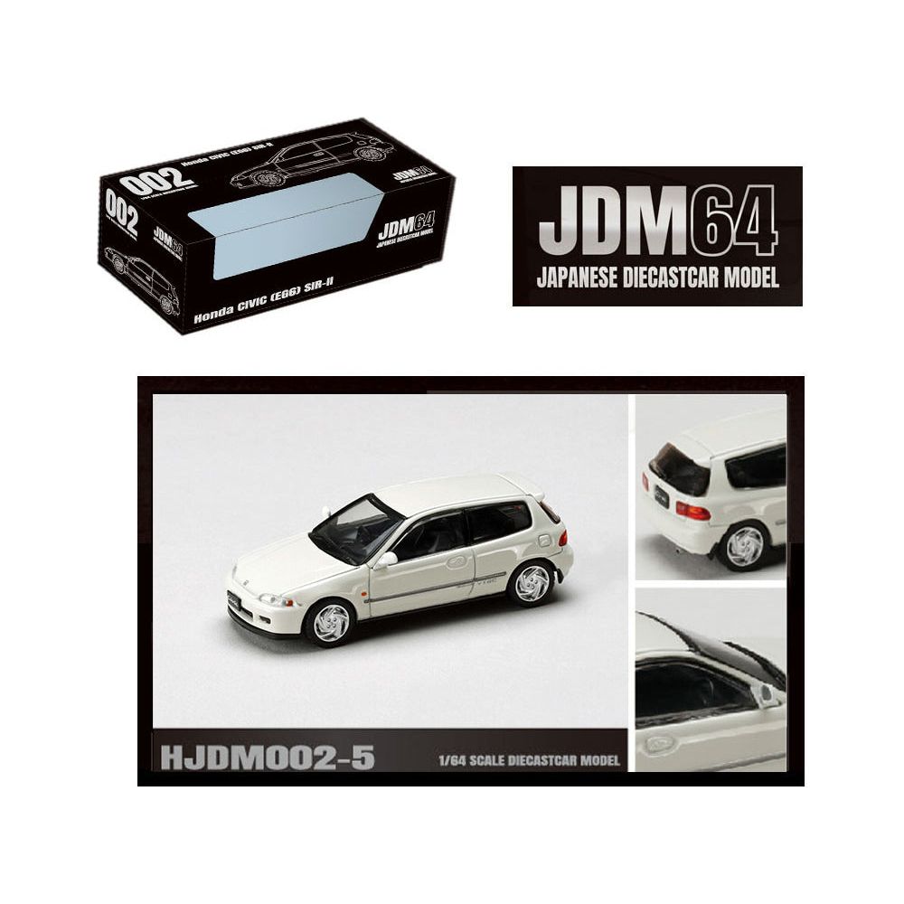Honda Civic (EG6) SIR - II RHD (Right Hand Drive) Frost White "JDM64" Series 1/64 Diecast Model Car by Hobby Japan - Hobby Japan - ModelCars.com