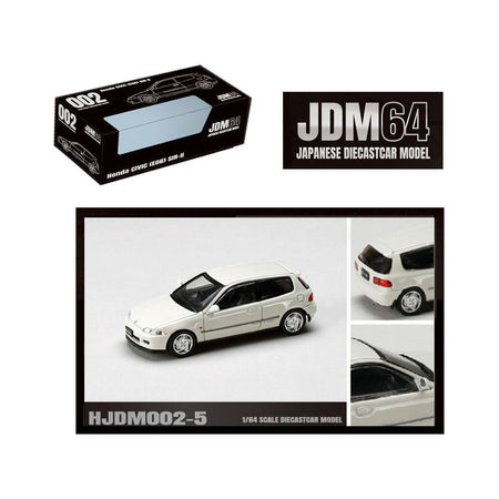 Honda Civic (EG6) SIR - II RHD (Right Hand Drive) Frost White "JDM64" Series 1/64 Diecast Model Car by Hobby Japan - Hobby Japan - ModelCars.com