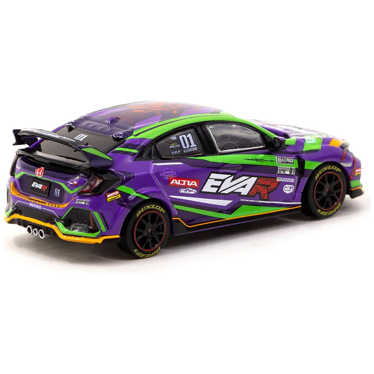 Honda Civic Type R FK8 RHD (Right Hand Drive) 01 "EVA RT TEST TYPE - 01" "Hobby64" Series 1/64 Diecast Model Car by Tarmac Works - Tarmac Works - ModelCars.com