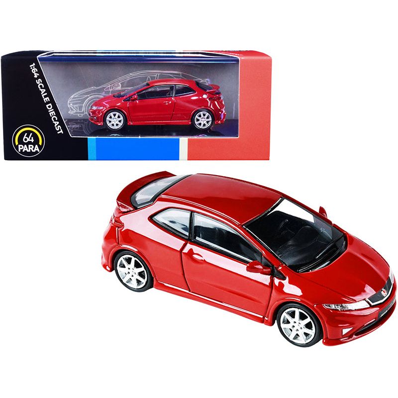 Honda Civic Type R FN2 Euro Milano Red 1/64 Diecast Model Car by Paragon - Paragon - ModelCars.com