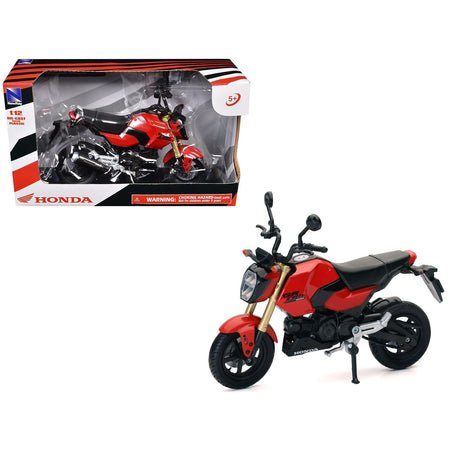 Honda GROM Motorcycle Red 1/12 Diecast Model by New Ray-New Ray-ModelCars.com