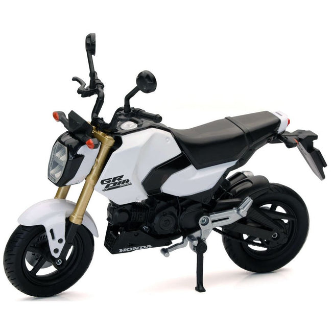 Honda GROM Motorcycle White 1/12 Diecast Model by New Ray-New Ray-ModelCars.com