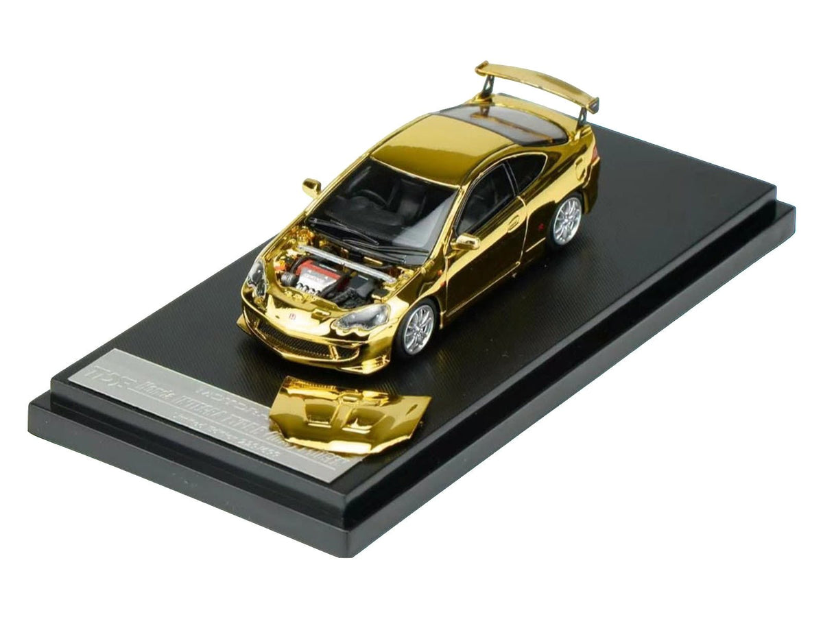 Honda Integra Type R (DC5) MUGEN RHD (Right Hand Drive) Gold Chrome "Thailand Diecast Expo 2026 Event Model" 1/64 Diecast Model Car by MotorHelix-Motorhelix-ModelCars.com