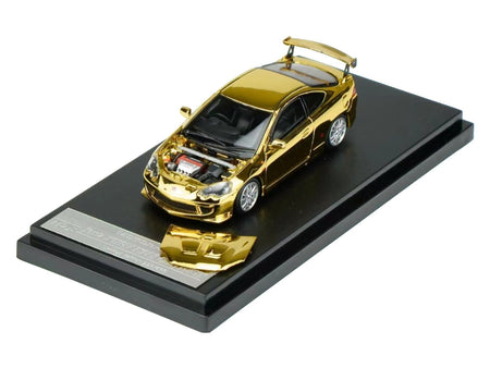 Honda Integra Type R (DC5) MUGEN RHD (Right Hand Drive) Gold Chrome "Thailand Diecast Expo 2026 Event Model" 1/64 Diecast Model Car by MotorHelix-Motorhelix-ModelCars.com